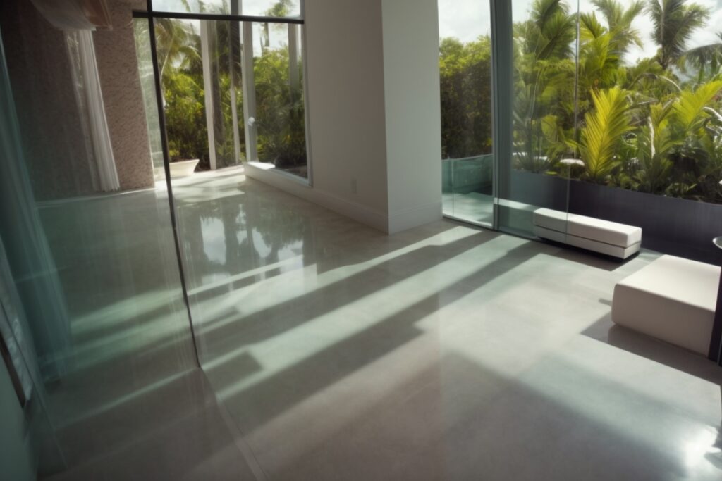 Miami home interior with reflective insulating window film